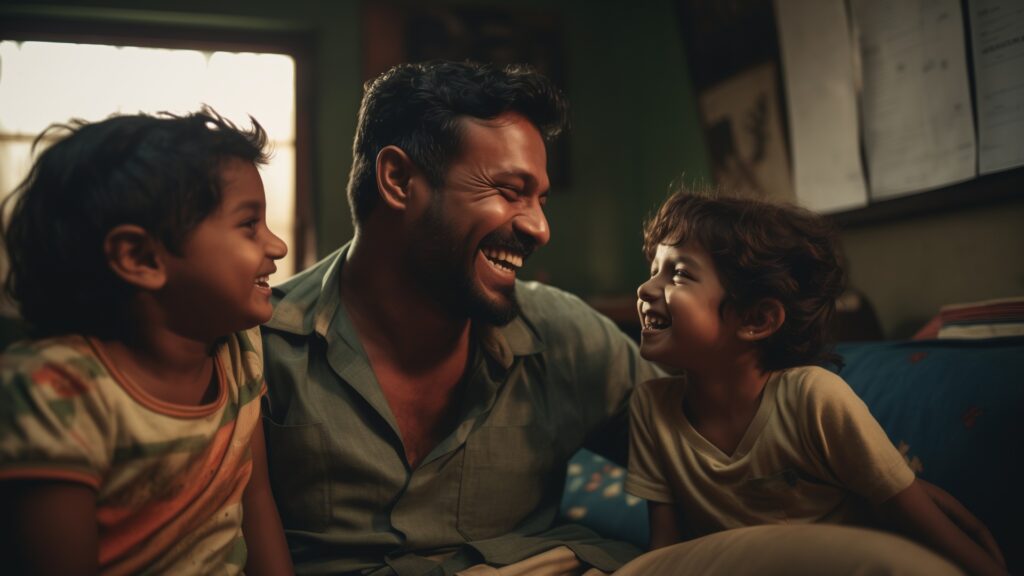 Lovely Portrait Father Children Celebration Father S Day 1024x576
